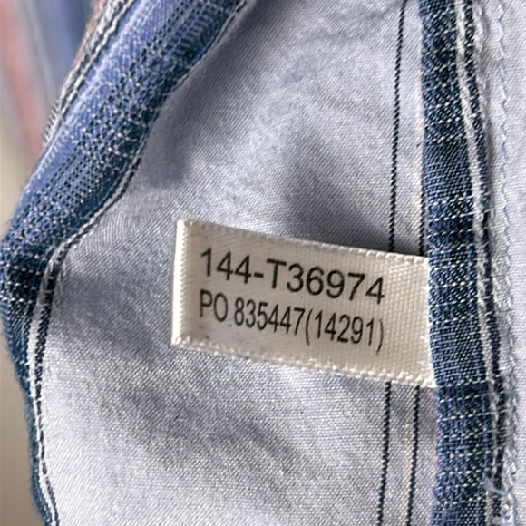 Tommy Bahama men XL shirt,cotton 77,silk (23) long sleeve,checkered,striped - Picture 10 of 16